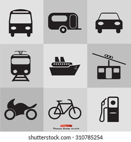 Transportation icons