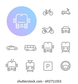 Transportation icons