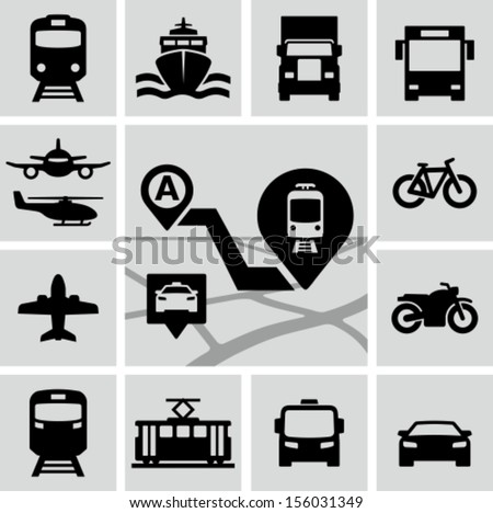 Transportation icons