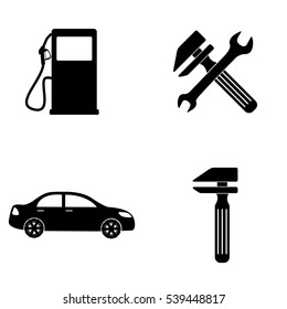 Transportation icons (car repair)  vector set