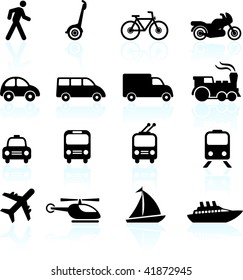 Transportation Icons Design Elements