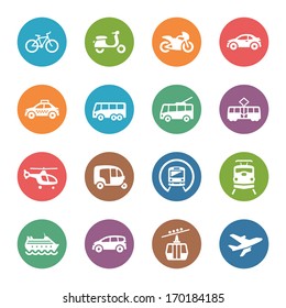 Transportation Icons - Dot Series 