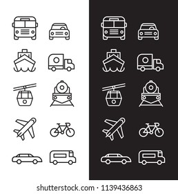 Transportation Icons Set