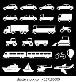 Transportation Icons Set