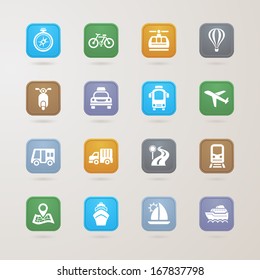 Transportation Icons Set