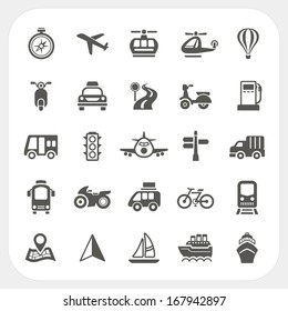 Transportation Icons Set