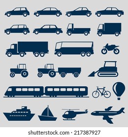 Transportation Icons Set