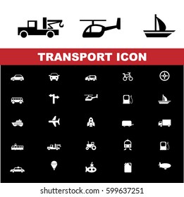 Transportation icons set.
