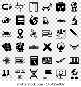Transportation icons set. Simple style of 36 transportation vector icons for web for any design
