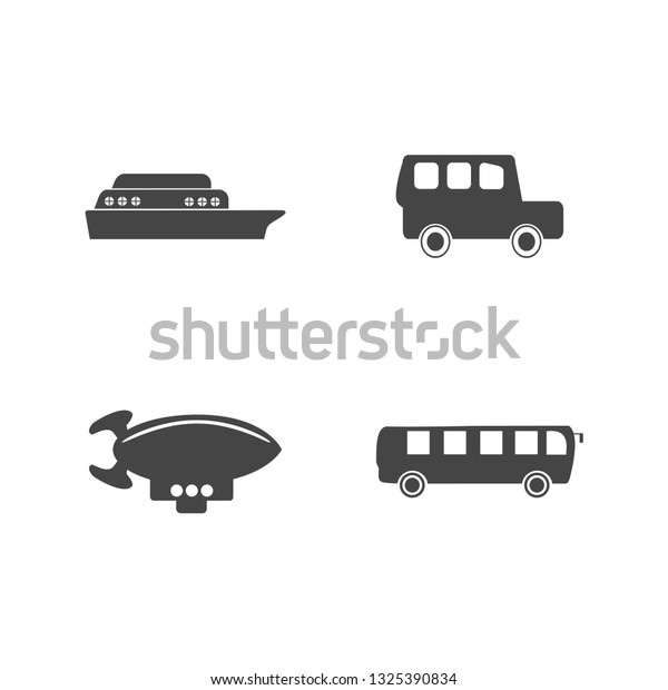 transportation\
icons set. Vector illustration. car\
icons