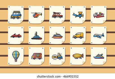 Transportation icons set,eps10