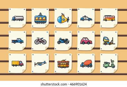 Transportation icons set,eps10