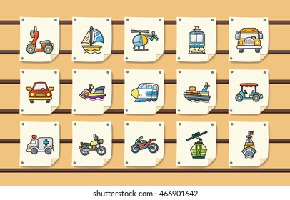 Transportation icons set,eps10