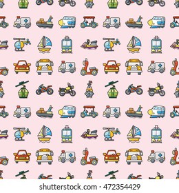 Transportation icons set,eps10