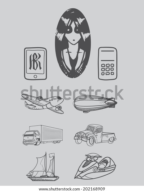 Transportation Icons\
Sketch