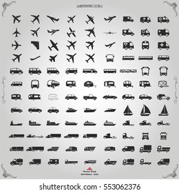 Transportation Icons Vector