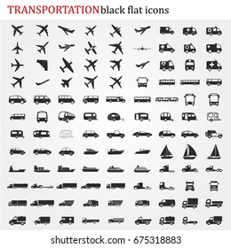 Transportation icons vector