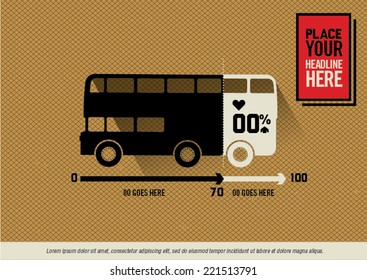 transportation info-graphic/ transportation flat vector/ illustration/ passenger/ chart