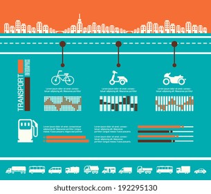 Transportation Infographic Template.