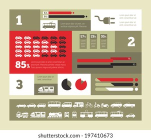 Transportation Infographic Template.