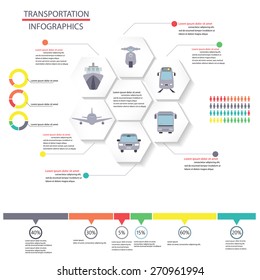 transportation infographics element. can be used for workflow layout, diagram, number options, step up options, web design, banner template. Vector illustration