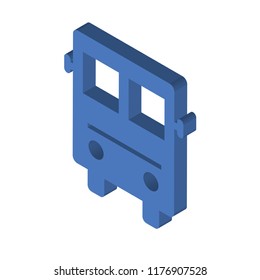 Transportation isometric left top view 3D icon