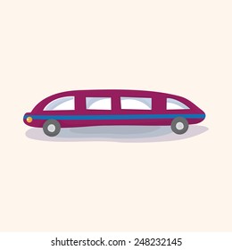 transportation limo theme elements vector,eps