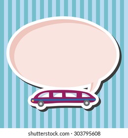 transportation limo theme elements vector,eps