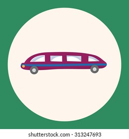 transportation limo theme elements vector,eps