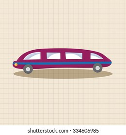 transportation limo theme elements vector,eps