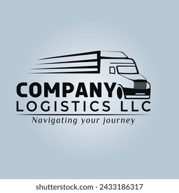 Transportation logistic dispatching llc service logo design