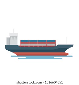 Transportation Logistics Container transport ship for marine export