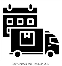 Transportation Logistics Icon Element For Design
