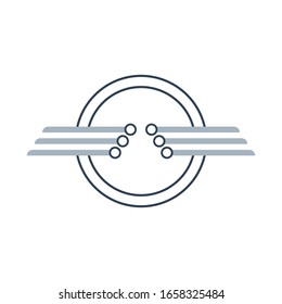 Transportation logo design in illustrator