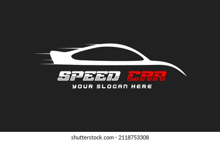 Transportation Logo Design Sport Car Silhouette Stock Vector (Royalty ...