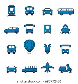 Transportation logo or icon set design template