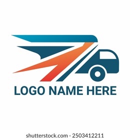 transportation logo template design vector icon illustration minimalist