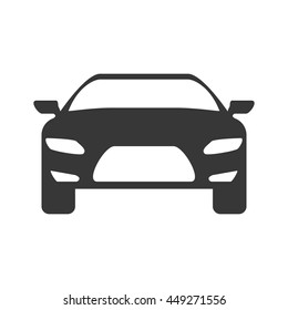 Transportation machine concept represented by car icon. isolated and flat illustration 