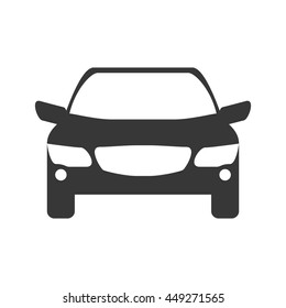 Transportation machine concept represented by car icon. isolated and flat illustration 