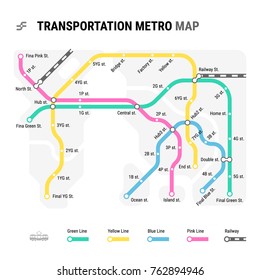 Transportation Metro Map