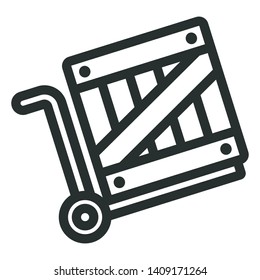 transportation - minimal line web icon. simple vector illustration. concept for infographic, website or app.