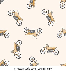 transportation motor,  cartoon seamless pattern background