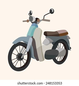 transportation motor theme elements vector, eps