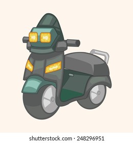 transportation motor theme elements vector, eps