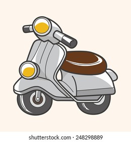 transportation motor theme elements vector, eps
