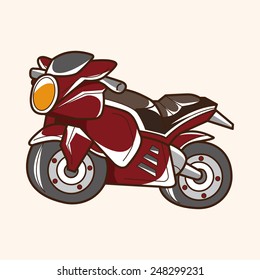 transportation motor theme elements vector, eps