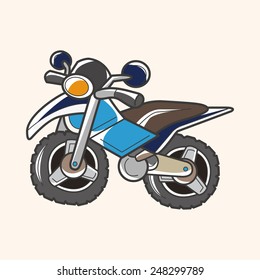 transportation motor theme elements vector, eps