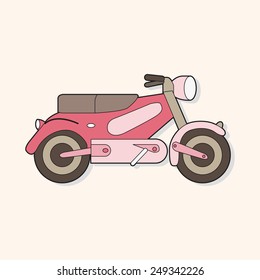 transportation motor theme elements vector, eps