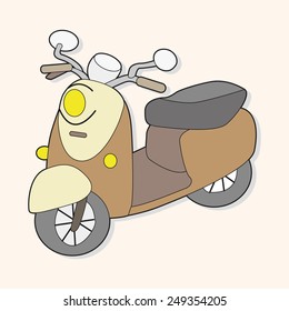 transportation motor theme elements vector, eps