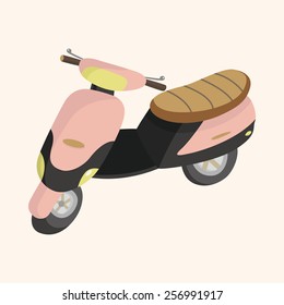 transportation motor theme elements vector, eps